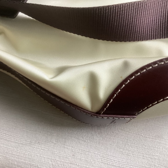 Lancel Paris (MISS LANCEL) Leather Trim Canvas Handbag Large Size - Picture 11 of 13